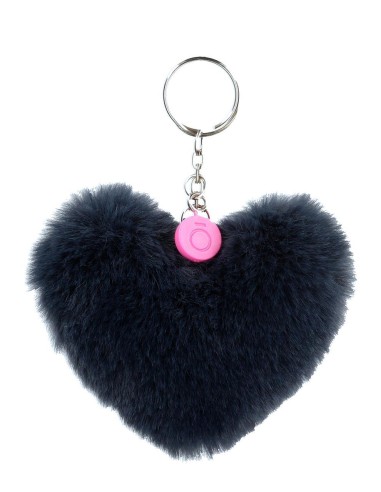 9350221 LLAVERO POMPÓN CORAZON MARINO