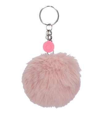 9470226 LLAVERO POMPÓN ROSA PALO 2