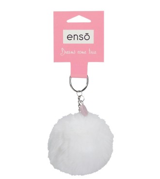 9470224 LLAVERO POMPÓN BLANCO