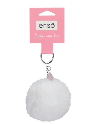 9470224 LLAVERO POMPÓN BLANCO