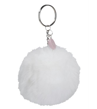 9470224 LLAVERO POMPÓN BLANCO 2
