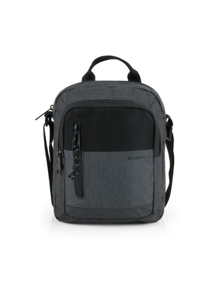 Bolso Bandolera Doble Hombre Gabol Liam Gris Bolsos Hombr...