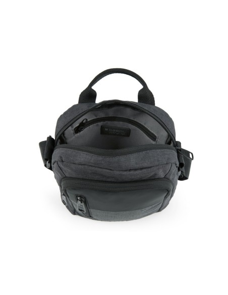 Bolso Bandolera Doble Hombre Gabol Liam Gris Bolsos Hombr...