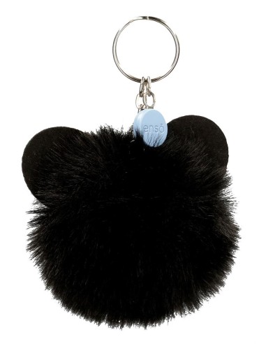 9580221 LLAVERO POMPÓN NEGRO