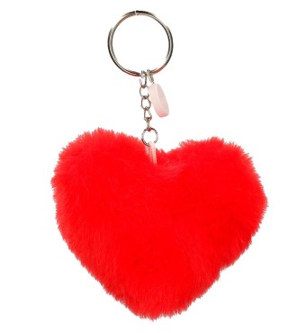 9580222 LLAVERO POMPÓN CORAZON ROJO 2