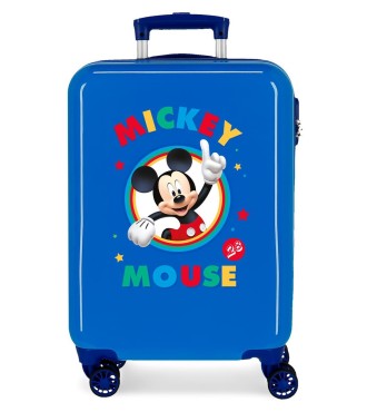 2031721 TROLLEY ABS 55CM.4R. CIRCLE MICKEY AZUL