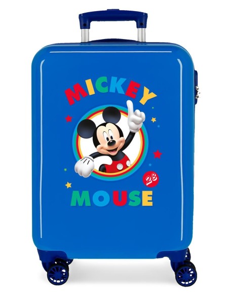 2031721 TROLLEY ABS 55CM.4R. CIRCLE MICKEY AZUL