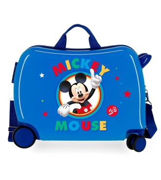 2039821 MALETA INF.ABS 4R.(2 MULTID.)CIRCLE MICKEY AZUL