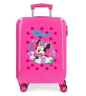 2271722 TROLLEY ABS 55CM.4R. MINNIE GOLDEN DAYS FUCSIA