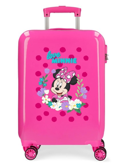 2271722 TROLLEY ABS 55CM.4R. MINNIE GOLDEN DAYS FUCSIA