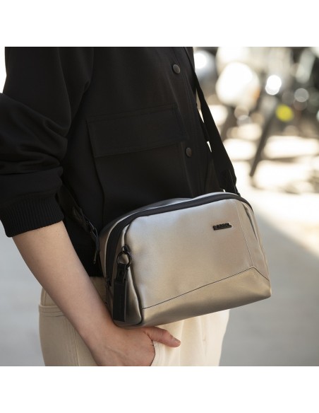 Bolso Bandolera Pequeña Mujer Gabol Megan Champán Bolsos ...