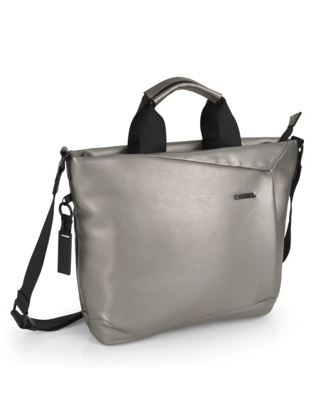 Bolso Doble Asa Corta Mujer Gabol Megan Champán Bolsos Mu...