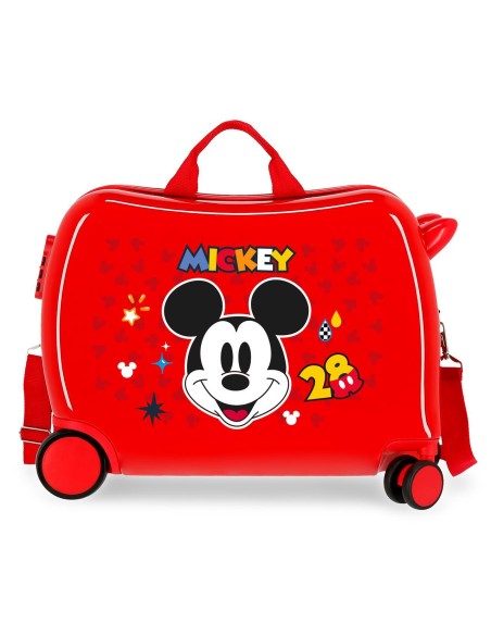 2629821 MALETA INF.ABS 4R. (2.MULTI) MICKEY GET MOVING ROJO