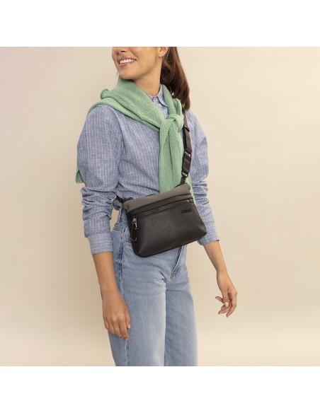 Bolso Bandolera Pequeña Mujer Gabol Nicole Negro Bolsos M...
