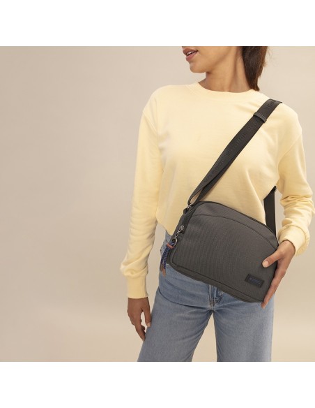 Bolso Bandolera Pequeña Mujer Gabol Salma Gris Bolsos Muj...