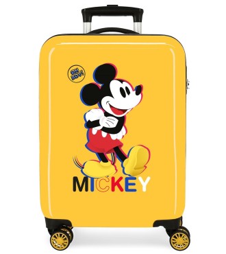 2921722 TROLLEY ABS 55CM.4R. MICKEY 3D OCRE
