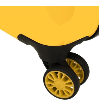 2921722 TROLLEY ABS 55CM.4R. MICKEY 3D OCRE 2