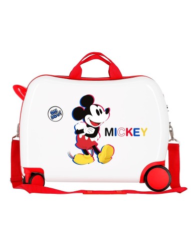 2929823 MALETA INF.ABS 4R. (2 MULTI) MICKEY 3D BLANCO