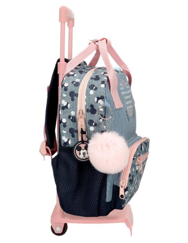 32221T1 * MOCHILA ADAP.27CM. C/CARRO MICKEY DENIM