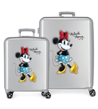 3649722 SET 2/ TROLLEYS ABS 55/70CM.4R.  JOYFUL MINNIE