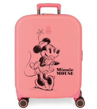 3668622 TROLLEY ABS 55CM.C/EXP. 4R.  MINNIE HAPPINESS CORAL