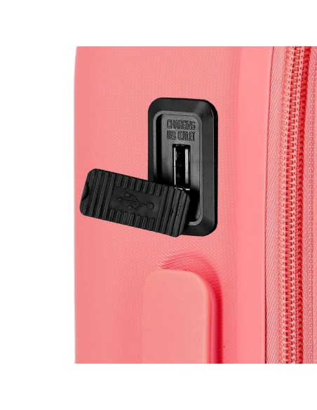 3668622 TROLLEY ABS 55CM.C/EXP. 4R.  MINNIE HAPPINESS CORAL