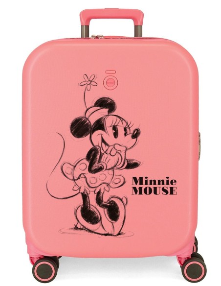 3669122 TROLLEY ABS 55CM.4R.  MINNIE HAPPINESS CORAL