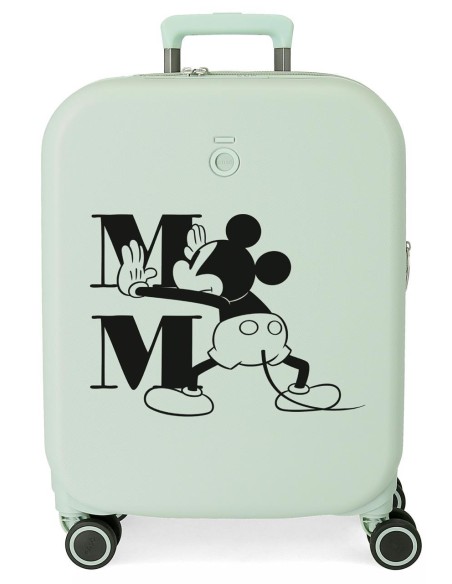 3669124 TROLLEY ABS 55CM.4R.  MICKEY HAPPINESS VERDE 3669124 TROLLEY ABS 55CM.4R.  MICKEY HAPPINESS VERDE