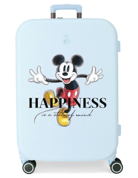 3669221 TROLLEY ABS 70CM.4R.  MICKEY HAPPINESS TURQUESA