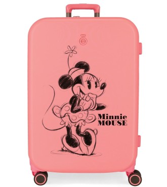 3669222 TROLLEY ABS 70CM.4R.  MINNIE HAPPINESS CORAL