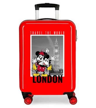 3671726 TROLLEY ABS 55CM.4R MICKEY Y MINNIE LONDON ROJO