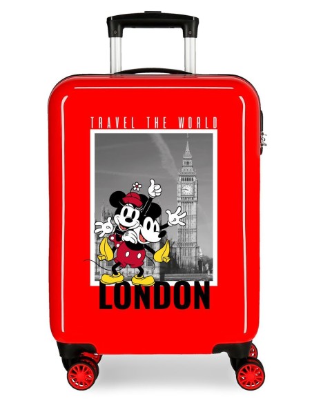 3671726 TROLLEY ABS 55CM.4R MICKEY Y MINNIE LONDON ROJO 3671726 TROLLEY ABS 55CM.4R MICKEY Y MINNIE LONDON ROJO