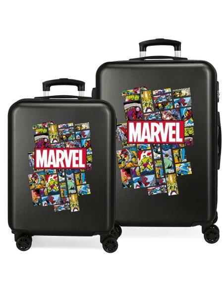 3681962 SET/2 TROLLEY  ABS 55-68CM.4R.COMIC MARVEL
