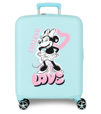 3739323 TROLLEY ABS 55CM.4R. MINNIE HEART TURQUESA