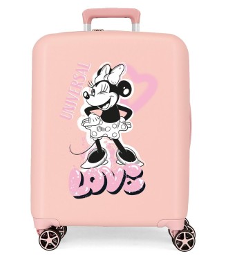 3739324 TROLLEY ABS 55CM.4R. MINNIE HEART NUDE