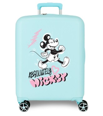 3739325 TROLLEY ABS 55CM.4R. MICKEY FRIENDLY TURQUESA