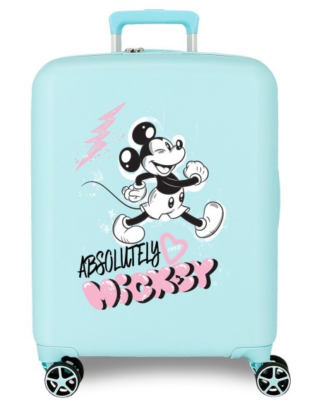 3739325 TROLLEY ABS 55CM.4R. MICKEY FRIENDLY TURQUESA