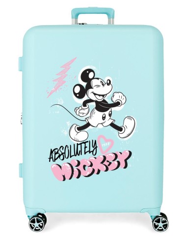 3739425 TROLLEY ABS 70CM.C/EXP. 4R.MICKEY FRIENDLY TURQUESA