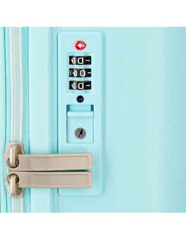 3739327 TROLLEY ABS 55CM.4R. MICKEY & MINNIE KISSES TURQUE