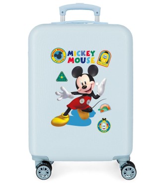 4021141 TROLLEY ABS 55CM.4R. MICKEY ALL SMILE AZUL