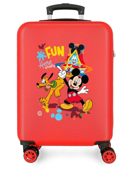 4021142 TROLLEY ABS 55CM.4R. MICKEY HERE STARTS ROJO 4021142 TROLLEY ABS 55CM.4R. MICKEY HERE STARTS ROJO