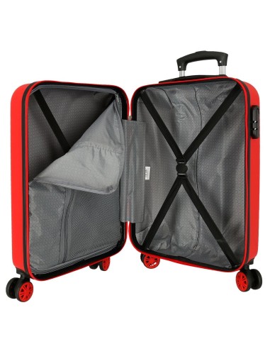 4021142 TROLLEY ABS 55CM.4R. MICKEY HERE STARTS ROJO