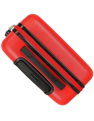 4021142 TROLLEY ABS 55CM.4R. MICKEY HERE STARTS ROJO