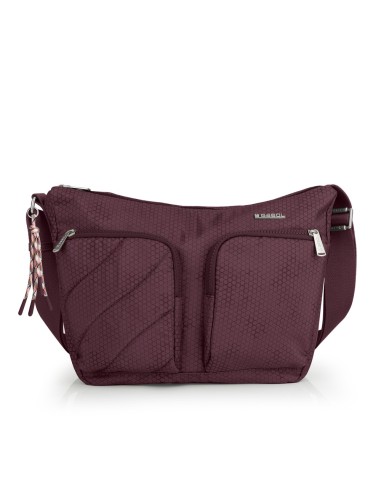 Bolso Bandolera Doble Gabol Aitana Burdeos Bolsos Mujer |...