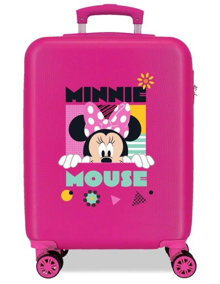4021145 TROLLEY ABS 55CM.4R. MINNIE GEOMETRIC FUCSIA 4021145 TROLLEY ABS 55CM.4R. MINNIE GEOMETRIC FUCSIA