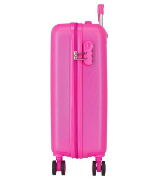 4021145 TROLLEY ABS 55CM.4R. MINNIE GEOMETRIC FUCSIA 2