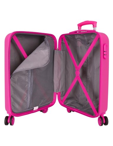 4021145 TROLLEY ABS 55CM.4R. MINNIE GEOMETRIC FUCSIA