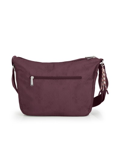 Bolso Bandolera Doble Gabol Aitana Burdeos Bolsos Mujer |...