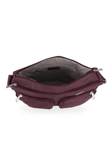 Bolso Bandolera Doble Gabol Aitana Burdeos Bolsos Mujer |...