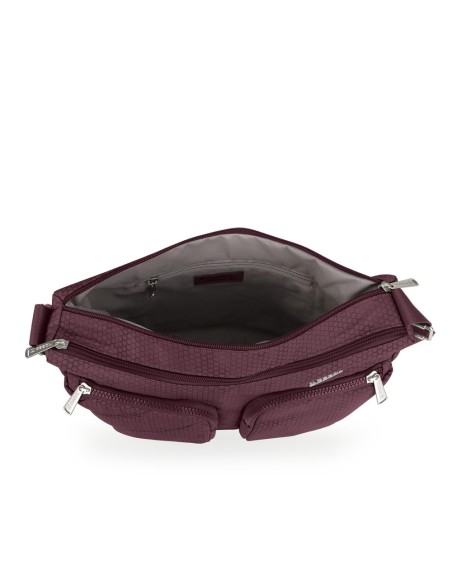 Bolso Bandolera Doble Gabol Aitana Burdeos Bolsos Mujer |...